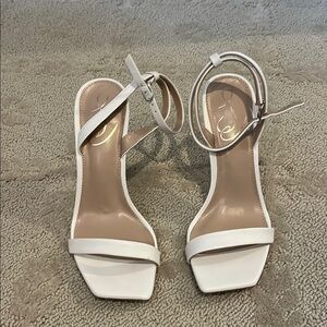 Sam Edelman White Strappy Sandals